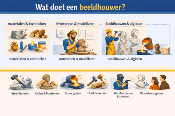 Alles over het beroep beeldhouwer Wat doet een beeldhouwer